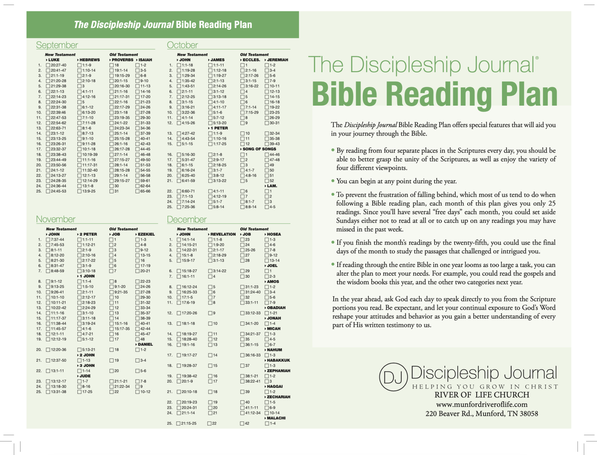 BIBLE River of Life Munford